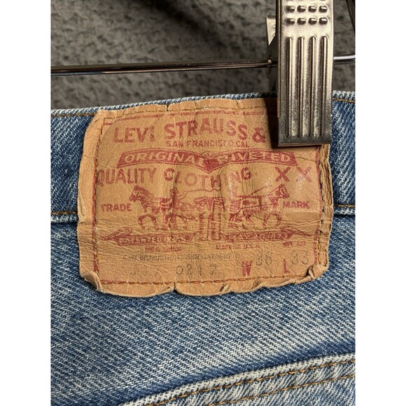 Levi’s 517 0217 Jeans 35x31 Bootcut Flare Made in USA Vintage 1970s Talon Zip - Picture 4 of 16